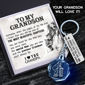 Led Light Keychain - Family - To My Grandson - I Know That You Will Be One Of The Most Beautiful Chapters - Ukgkwl22001