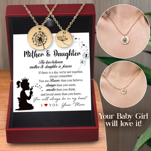 Mom & Daughter Necklace Set - Family - To My Daughter - You Will Always Be In My Heart - Ukgnnt17002