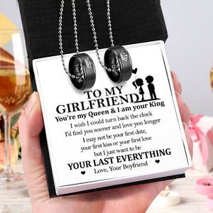 Couple Pendant Necklaces - Family - To My Girlfriend - Your Last Everything - Ukgnw13018