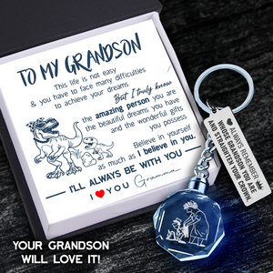 Led Light Keychain - Family - To My Grandson - Believe In Yourself As Much As I Believe In You - Ukgkwl22003
