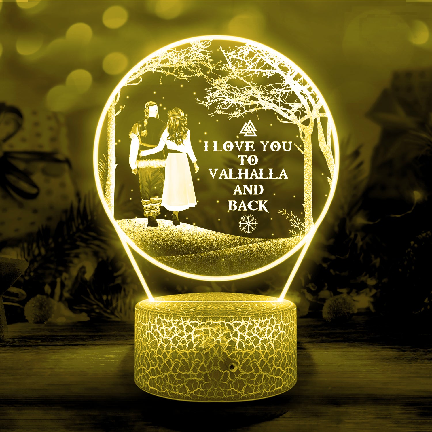 3D Led Light - Viking - To My Lover - I Love You To Vahalla And Back - Ukglca13005