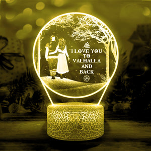 3D Led Light - Viking - To My Lover - I Love You To Vahalla And Back - Ukglca13005