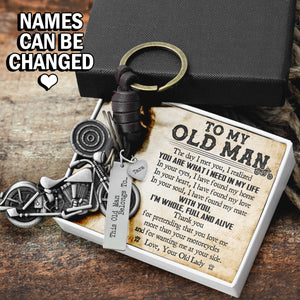 Personalised Motorcycle Keychain - Biker - To My Old Man - You Are What I Need In My Life - Ukgkx26010