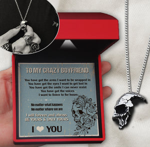 Skull Necklace - Skull - To My Crazy Boyfriend - Be Yours & Only Yours - Ukgnag12003