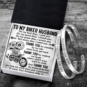 Biker Couple Bracelets - Biker - To My Husband - I Love You - Ukgbt14001