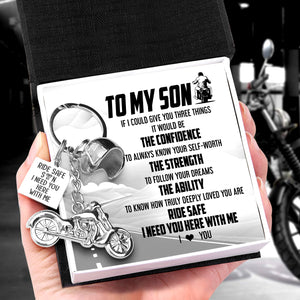Classic Bike Keychain - To My Son - I Love You - Ukgkt16014