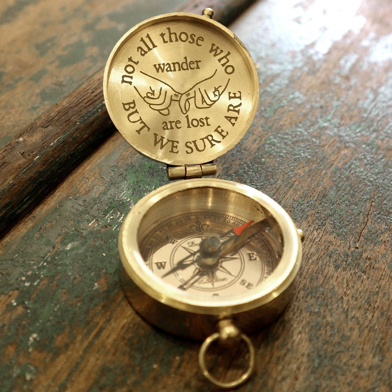 Engraved Compass - Viking - To Man - Can Grow To Heaven - Ukgpb26057