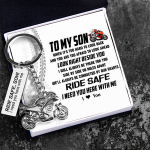 Sportbike Keychain - Biker - To My Son - I Love You - Ukgkei16006