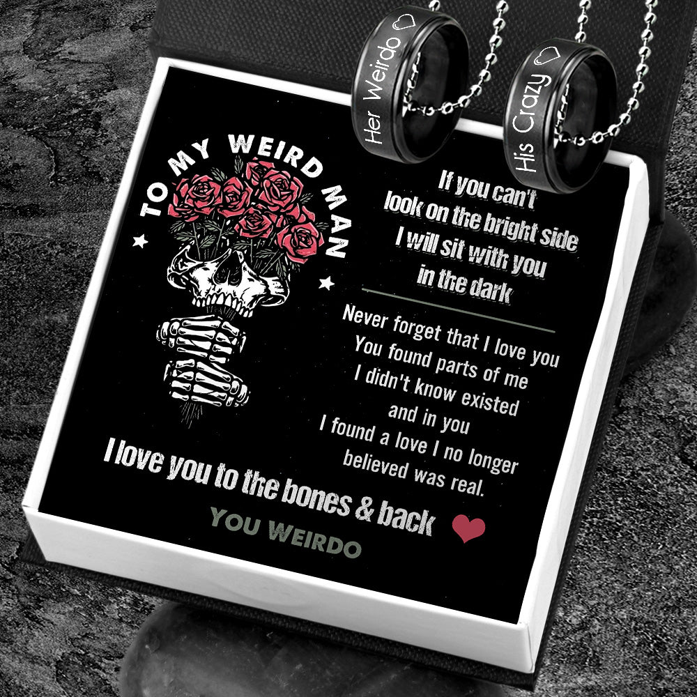Couple Pendant Necklaces - Skull - To My Man - Never Forget That I Love You - Ukgnw26026