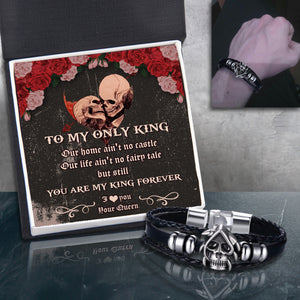 Vintage Skull Bracelet - Skull - To My Only King - You Are My King Forever - Ukgbab26002