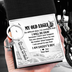 Eagle Keychain - Biker - To My Dad - I Love You - Ukgker18003