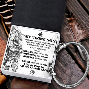 Norse Dragon Bracelet - Viking - To My Son - I Love You To Valhalla And Back - Ukgbzi16006