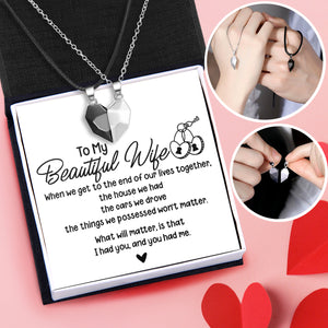 Magnetic Love Necklaces - Family - To My Wife - What Will Matter, Is That - Ukgnni15004