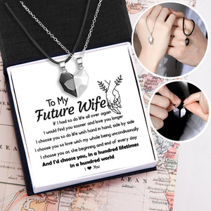 Magnetic Love Necklaces - Family - To My Future Wife - I Love You - Ukgnni25002