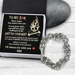 Skull Chain - Skull - To My Son - Believe In Yourself And Remember To Be Awesome - Ukgbzt16004