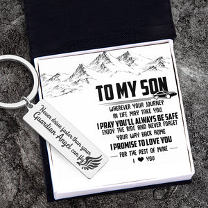 Engraved Keychain - Family - To My Son - I Love You - Ukgkc16003