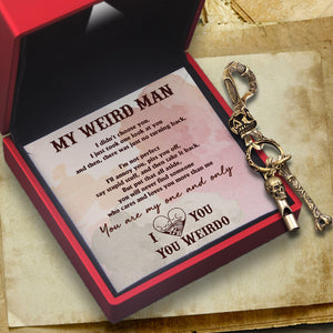Skull Keychain Holder - Skull - To My Man - You Are My One And Only - Ukgkci26009