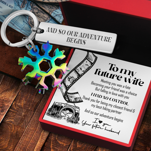 Multitool Keychain - Hiking - To My Future Wife - Thank You For Being My Best Hiking Partner - Ukgktb25001