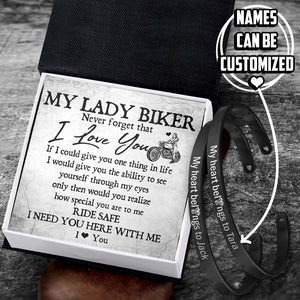 Personalized Couple Bracelets - Biker - My Lady Biker - I Love You - Ukgbt13010