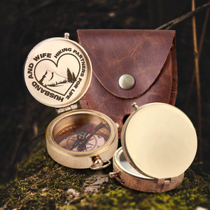 Engraved Compass - Hiking - To My Loved One - Husband And Wife Hiking Partners For Life - Ukgpb26080