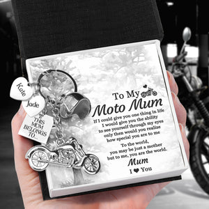 Personalised Classic Bike Keychain - Biker - To My Moto Mum - How Special You Are To Me - Ukgkt19002