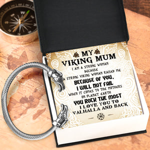 Norse Dragon Bracelet - Viking - To My Mum - I Love You To Valhalla & Back - Ukgbzi19001
