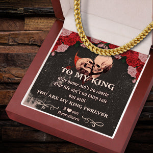 Cuban Link Chain - Skull - To My King - I Love You - Ukssb26007