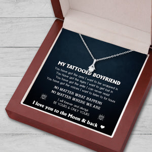Alluring Beauty Necklace - Tattoo - To My Tattooed Girlfriend - No Matter Where We Are - Uksnb13003