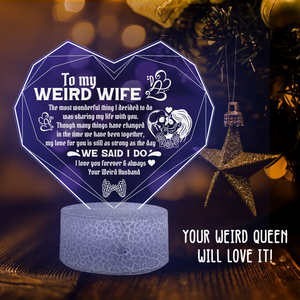 3D Led Light - Skull - To My Weird Wife - My Love For You Is Still As Strong As The Day - Ukglca15008