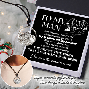 Man Mountain Necklace - Hiking - To My Man - Together, We Are Everything - Ukgnnl26003