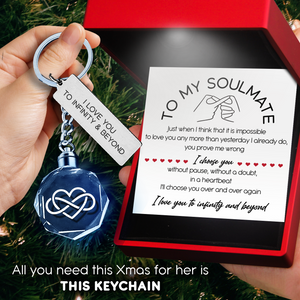 Led Light Keychain - Family - To My Soulmate - I Love You To Infinity And Beyond - Ukgkwl13001