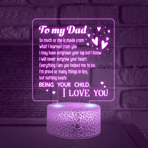 3D Led Light - Family - To My Dad - I Will Never Outgrow Your Heart - Ukglca18023
