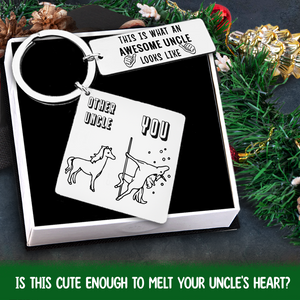 Calendar Keychain - Family - To My Uncle - Awesome Uncle Looks Like - Ukgkr29009