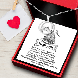 Woman Mountain Necklace - Camping - To My Wife - You Are My Marshmallow - Ukgnnk15003