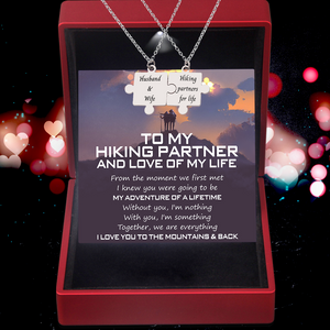 Puzzle Piece Necklace - Hiking - To My Hiking Partner - Together, We Are Everything - Ukglmb15002
