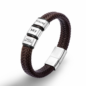 Leather Bracelet - Golf - To My Man - I Just Want To Be Your Last Everything -  Ukgbzl26013