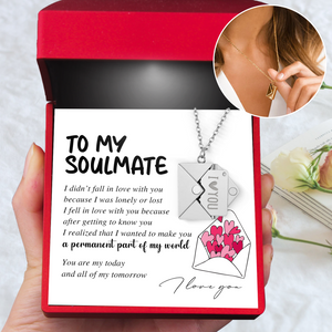 Love Letter Necklace - Family - To My Soulmate - You Are My Today And All Of My Tomorrow - Ukgnny13004