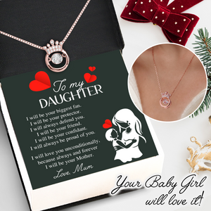 Crown Necklace - Family - To My Daughter - I Will Be Your Mother - Ukgnzq17013