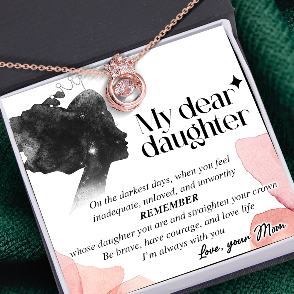 Crown Necklace - Family - To My Daughter - I'm Always With You - Ukgnzq17008