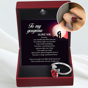 Rose Resizable Finger Rings - Family - To My Gorgeous - I Love You Because You Are Simply You - Ukgrla13001