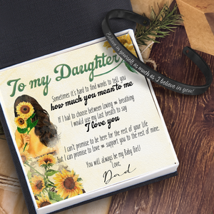 Daughter's Bracelet - Family - From Dad - To My Daughter - You Will Always Be My Baby Girl - Ukgbzf17022
