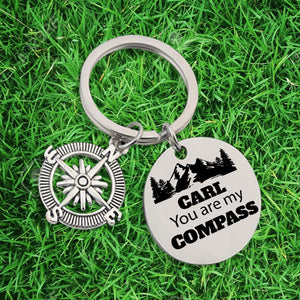 Compass Keychain - To Carl - You Are My Compass - Ukgkw26004