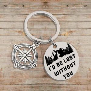 Compass Keychain - Travel - To My Dad - You Are My Compass When I Get Lost - Ukgkw18001