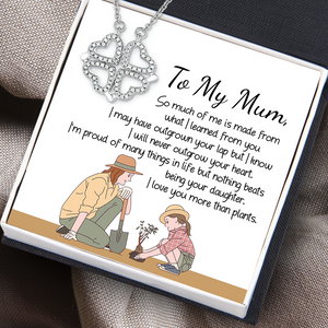 Lucky Necklace - Garden - To My Mum - I Will Never Outgrow Your Heart - Ukgnng19001