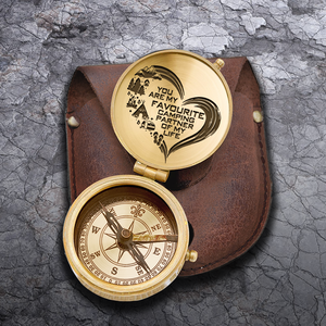 Engraved Compass - Camping - To My Man - You Are My Favuorite Camping Partner Of My Life - Ukgpb26062
