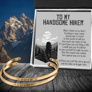 Couple Bracelets - Hiking - To My Handsome Hiker - How Special You Are To Me - Ukgbt26022