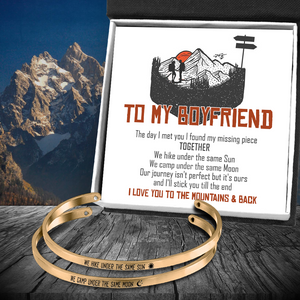 Couple Bracelets - Hiking - To My Boyfriend - I Found My Missing Piece - Ukgbt12001