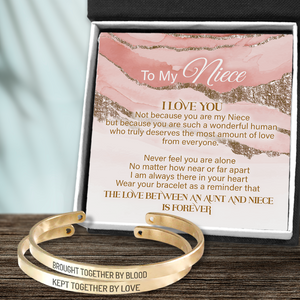 Couple Bracelets - Family - To My Niece - Never Feel You Are Alone - Ukgbt28001