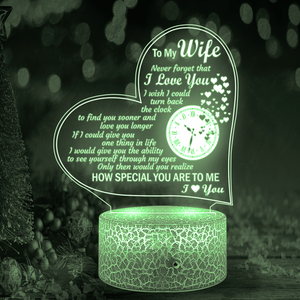 3D Led Light - Family - To My Wife - How Special You Are To Me - Ukglca15010