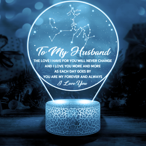 3D Led Light - Family - To My Husband - You Are My Forever And Always - Ukglca14006